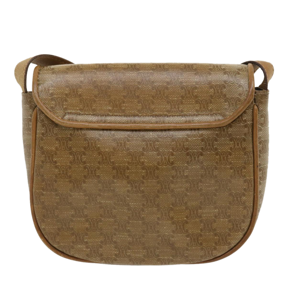 CELINE Macadam Canvas Shoulder Bag Beige Auth 29662 - Picture 2 of 16